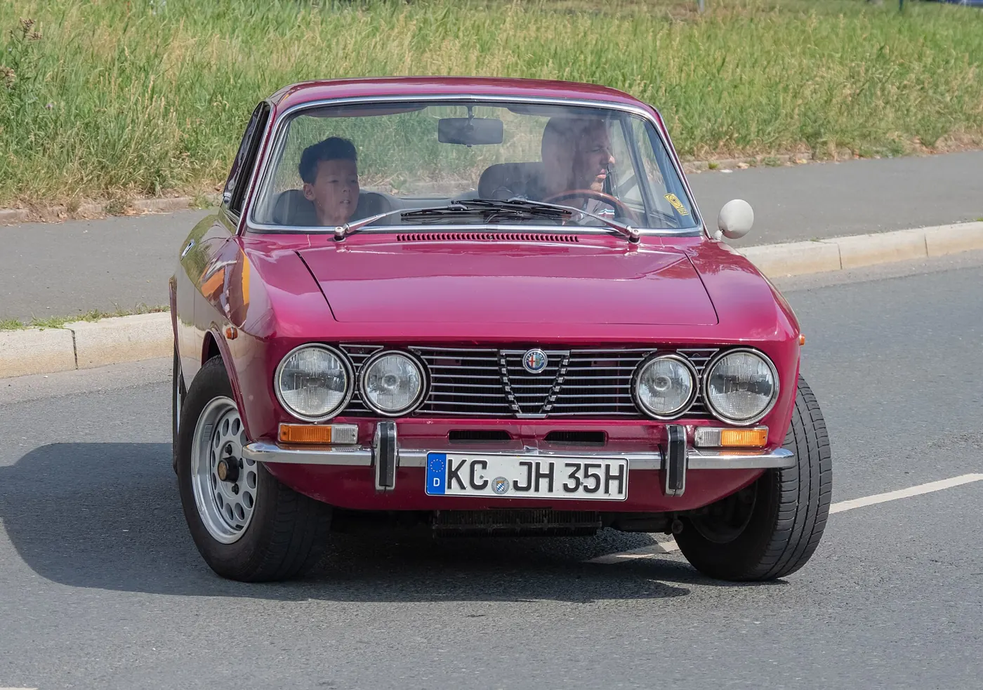 1972 Alfa Romeo GTV in Alfa red