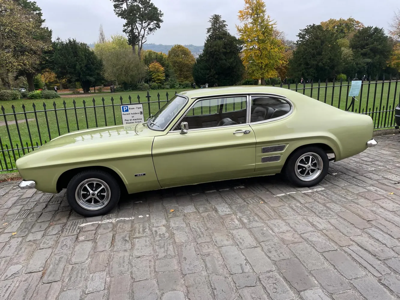 1972 Ford Capri in Pale green