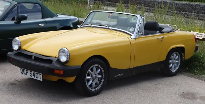 1977 MG Midget in Yellow