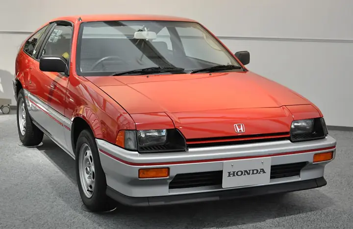 1986 Honda CRX in Signal red